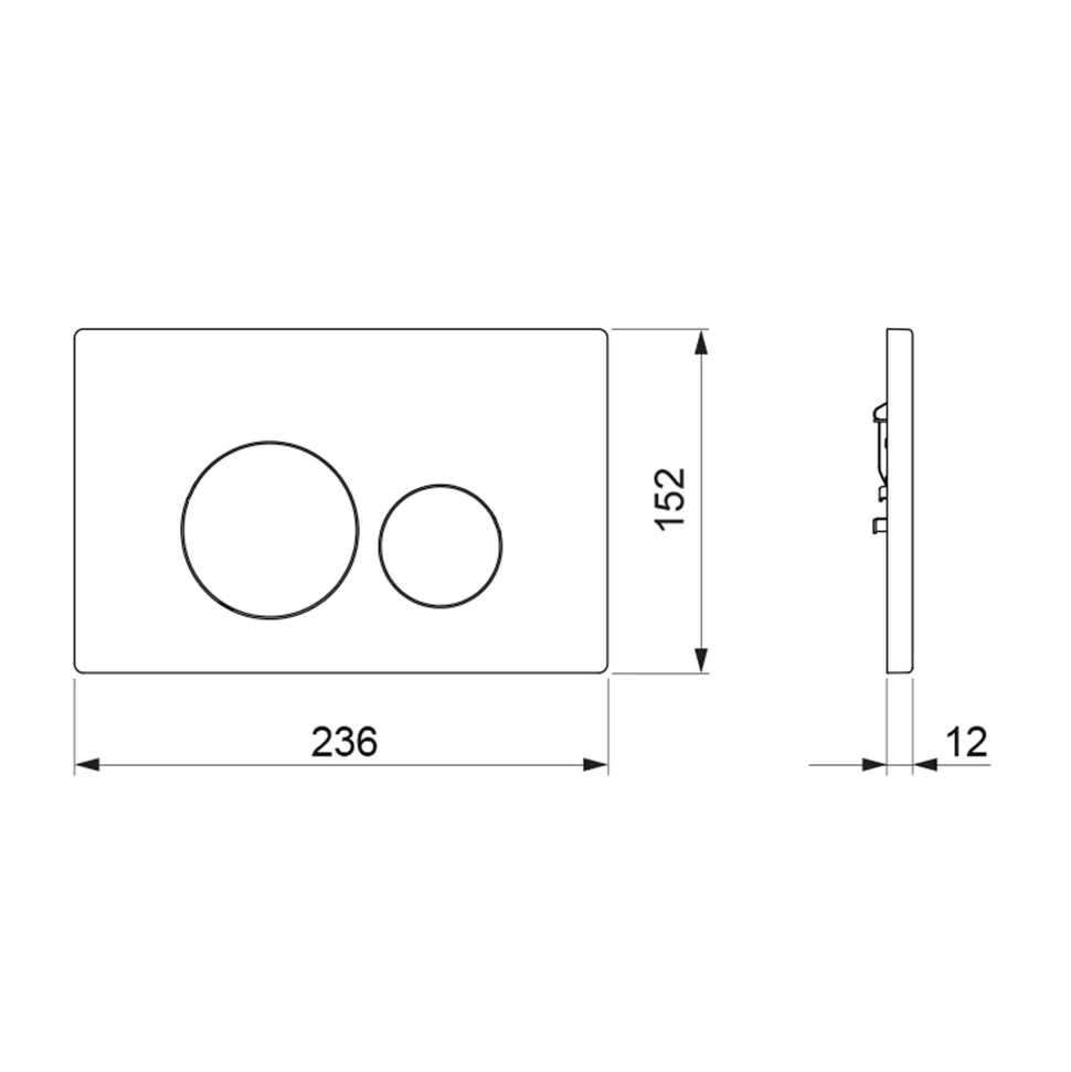 Abacus ISO Flush Plate
