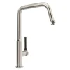 Abode Hex Industrial Single Lever Mono Kitchen Mixer Tap - Brushed Nickel