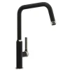 Abode Hex Industrial Single Lever Mono Kitchen Mixer Tap - Matt Black