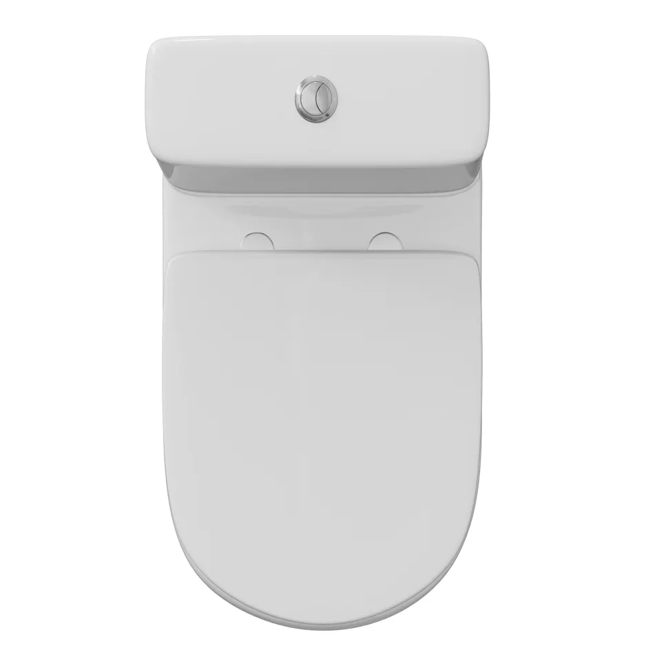 Anderson Rimless Back To Wall Close Coupled Toilet & Soft Close Seat