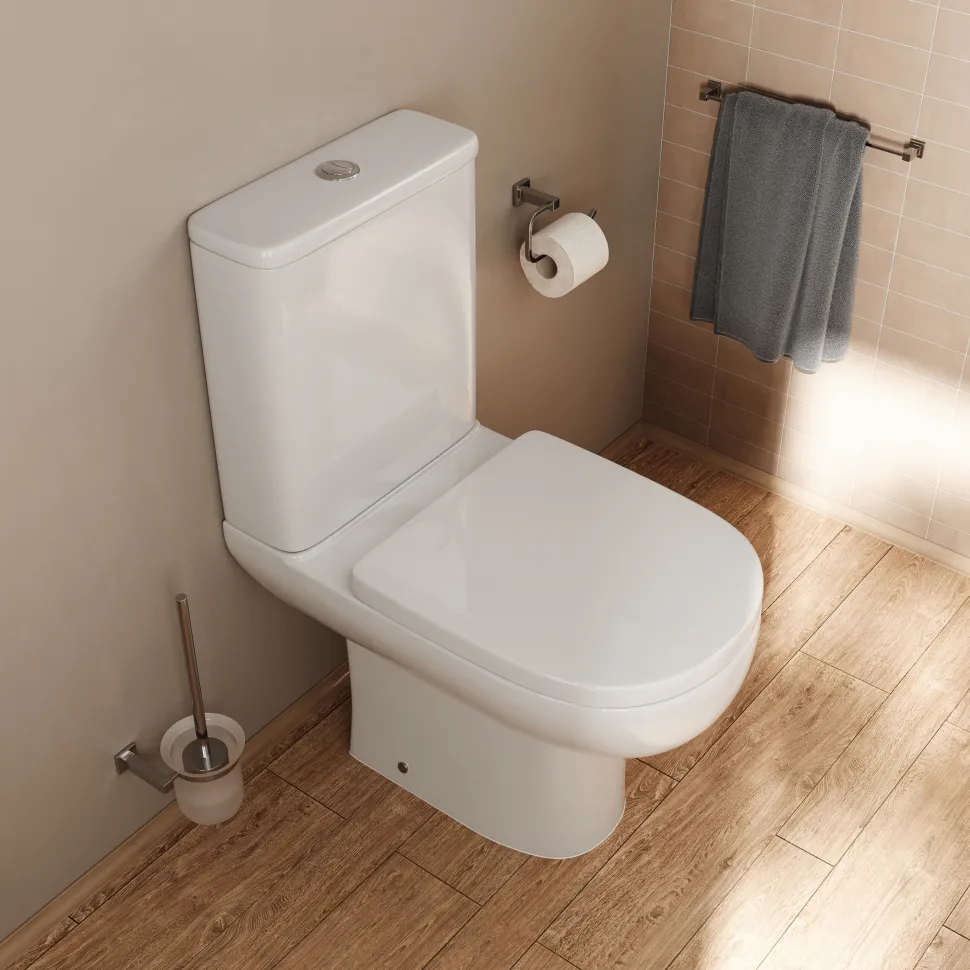 Anderson Rimless Close-Coupled Toilet & Soft Close Seat