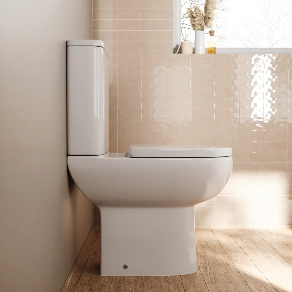Anderson Rimless Comfort Height Close-Coupled Toilet & Soft Close Seat