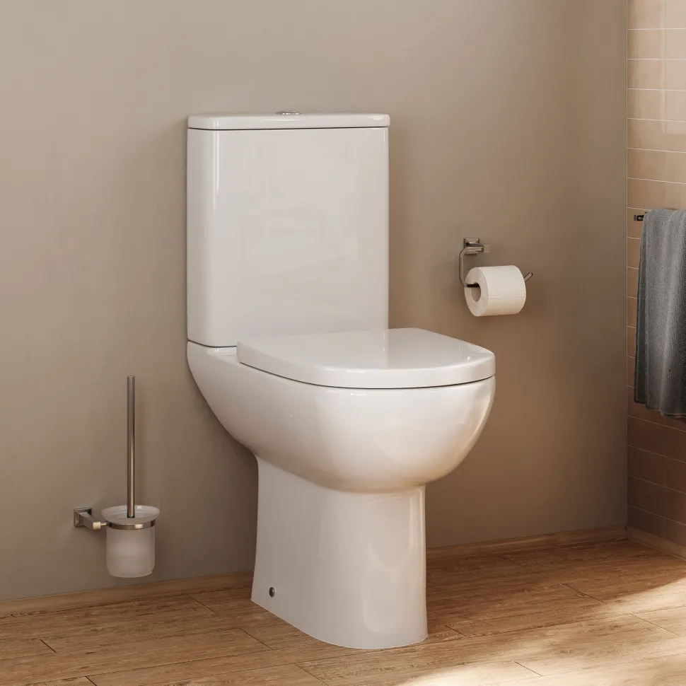 Anderson Rimless Comfort Height Close-Coupled Toilet & Soft Close Seat