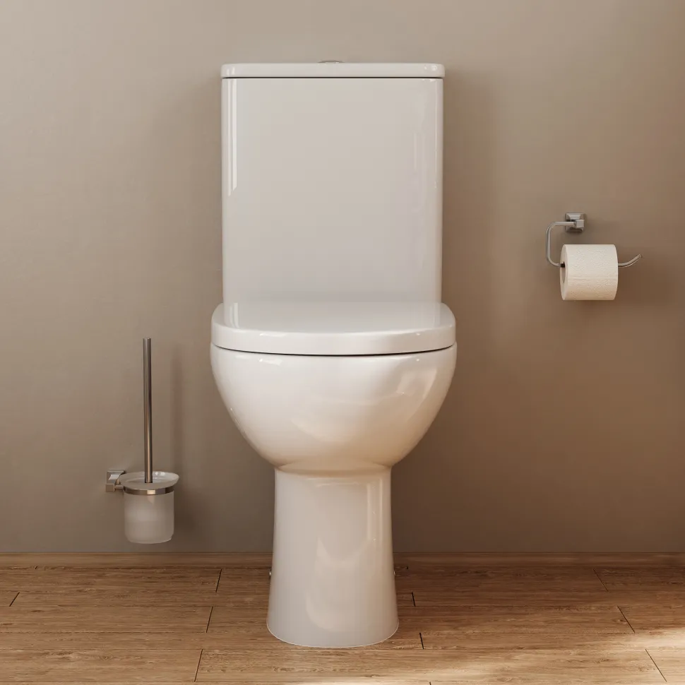 Anderson Rimless Comfort Height Close-Coupled Toilet & Soft Close Seat