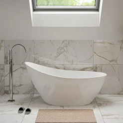 Andreia Acrylic White Freestanding Bath - 1500 x 720mm