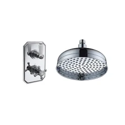Arabella Traditional Concealed Shower Valve & Fixed Shower Head