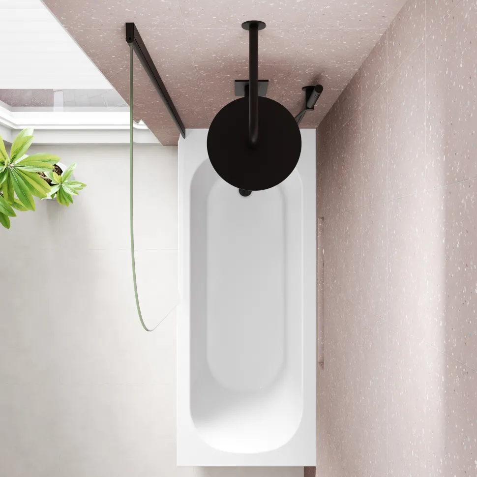 Armourcast Reinforced Single Ended Shower Bath & Shower Screen