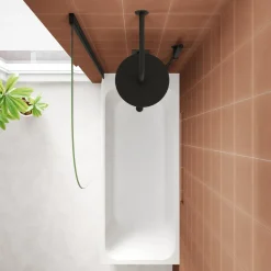 Armourcast Reinforced Slim Edge Single Ended Bath with Shower Screen - 1700mm