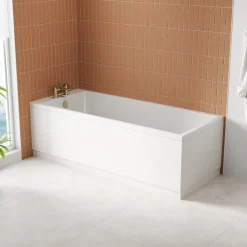 Armourcast Reinforced Slim Edge Square Single Ended Bath