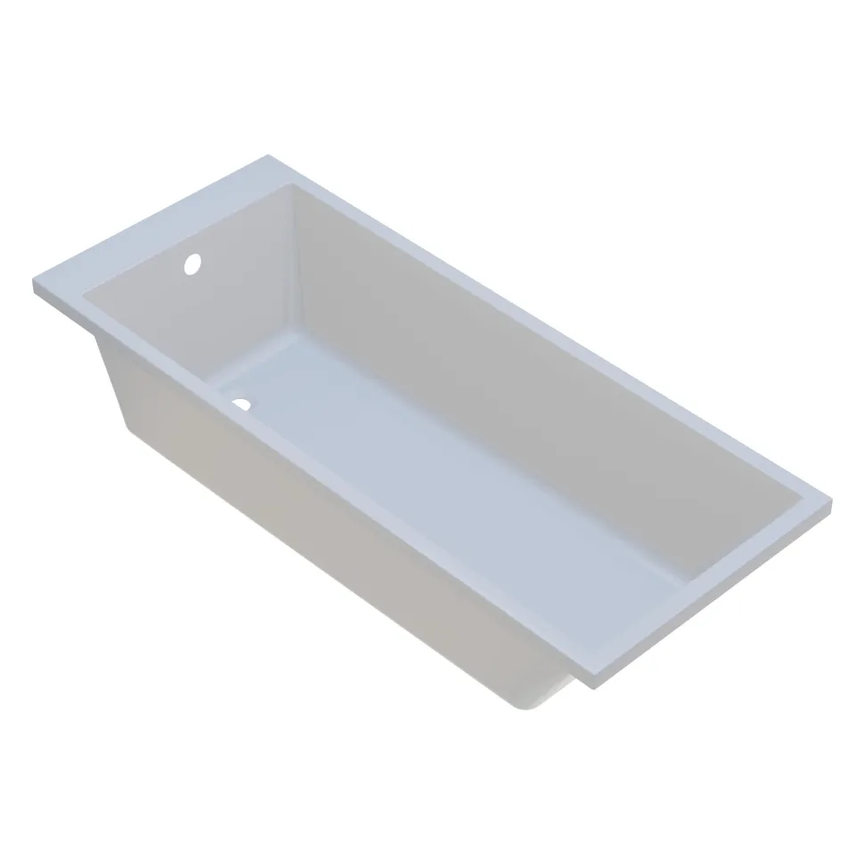 Armourcast Reinforced Slim Edge Square Single Ended Bath