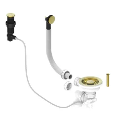 Artisan Brass Presto Automatic Waste Kit for Thomas Denby 1 Bowl Ceramic Kitchen Sinks