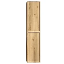 Aura 1600mm Tall Wall Mounted Natural Oak Storage Unit