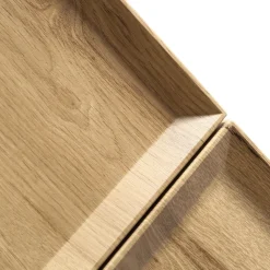 Aura 1600mm Tall Wall Mounted Natural Oak Storage Unit