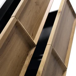 Aura 1200mm Wall Mounted Natural Oak Vanity Unit & Sintered Stone Countertop
