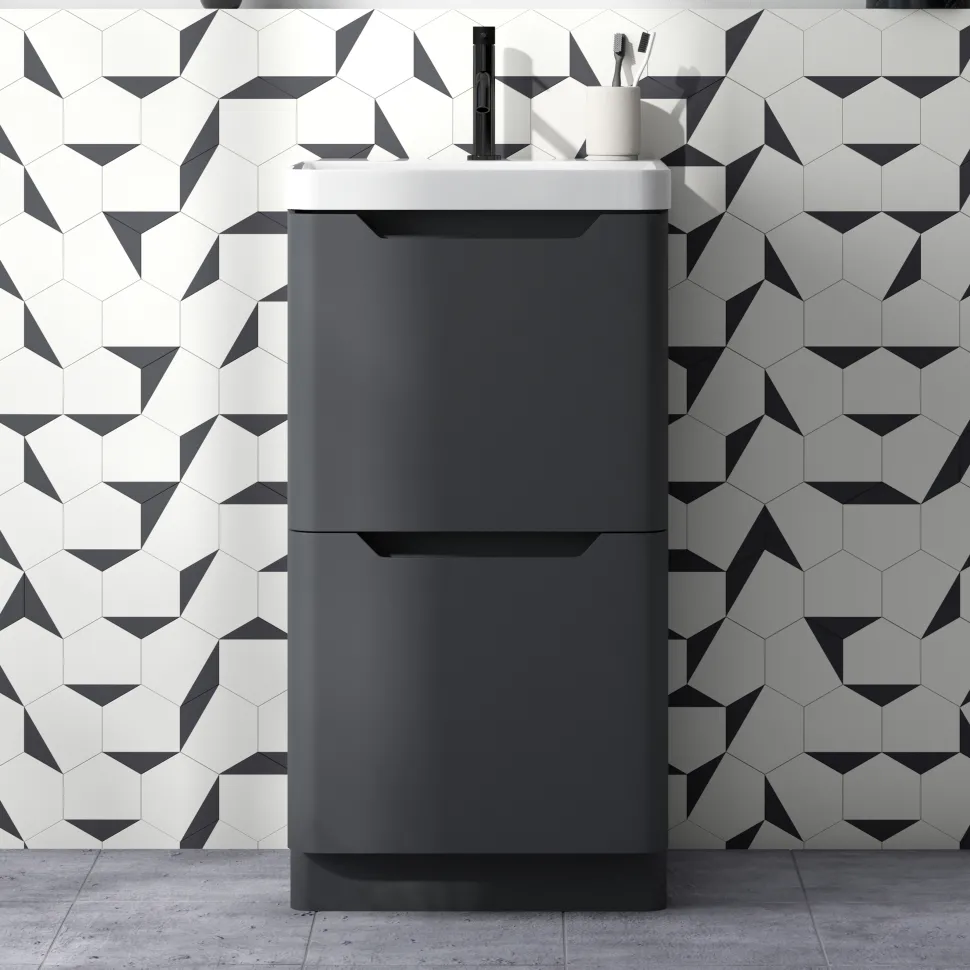 Ava 500mm Floorstanding Vanity Unit & Basin