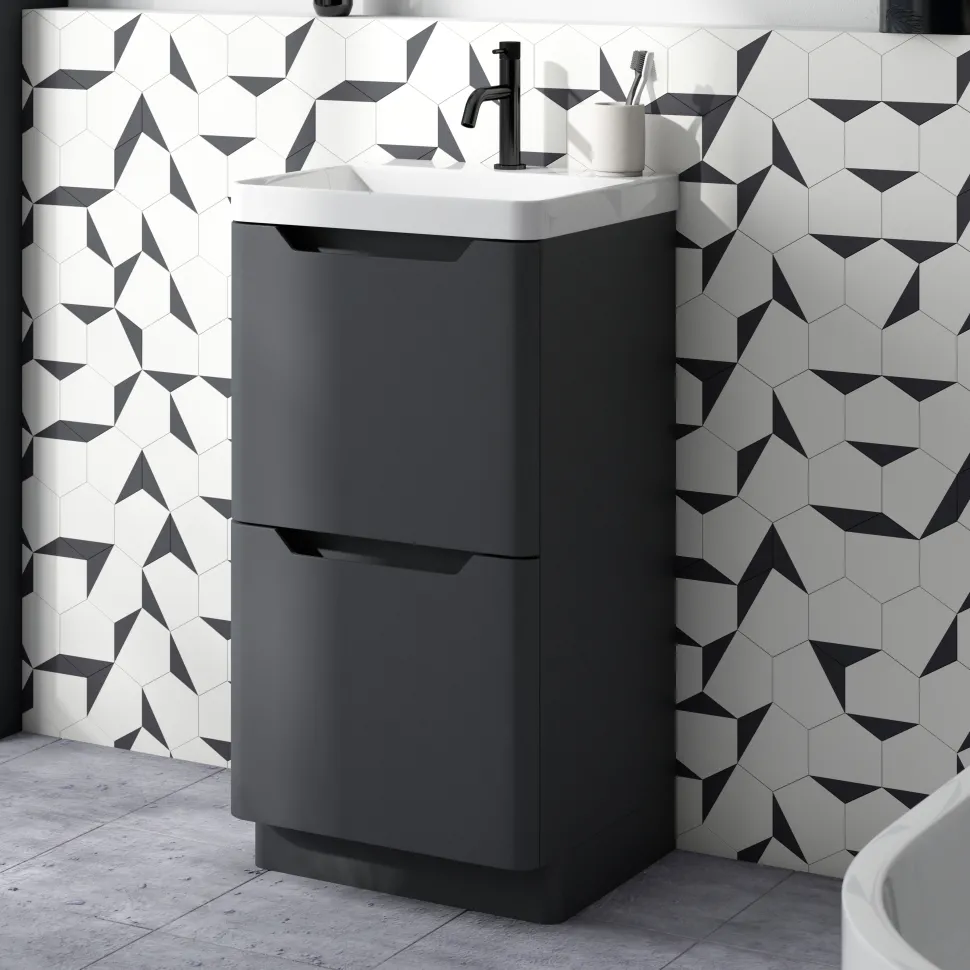 Ava 500mm Floorstanding Vanity Unit & Basin