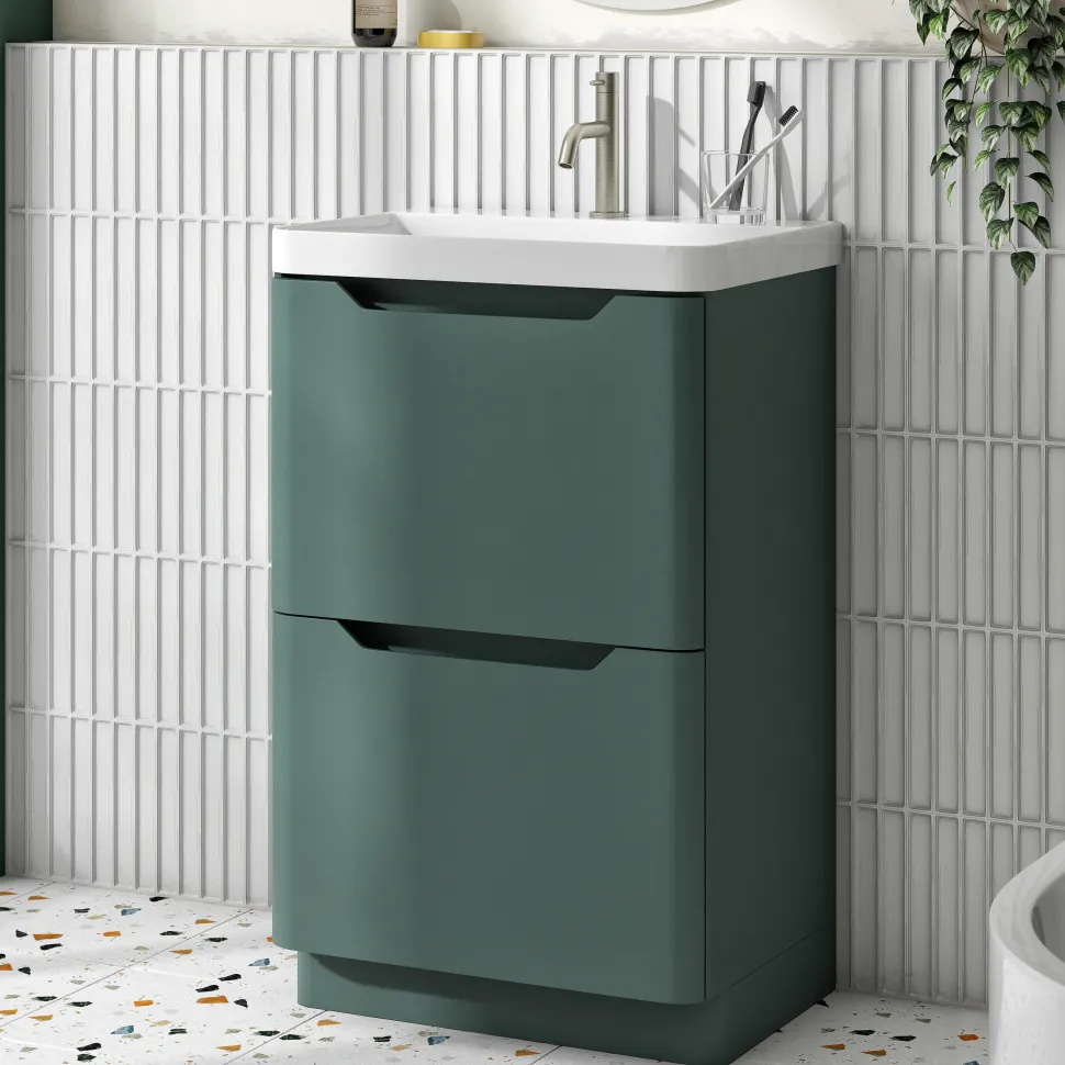 Ava 600mm Floorstanding Vanity Unit & Basin