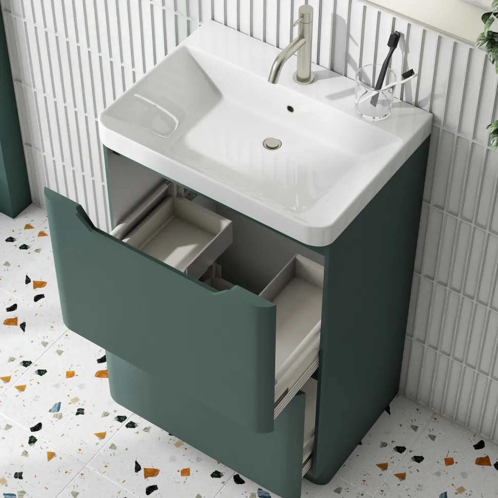 Ava 600mm Floorstanding Vanity Unit & Basin