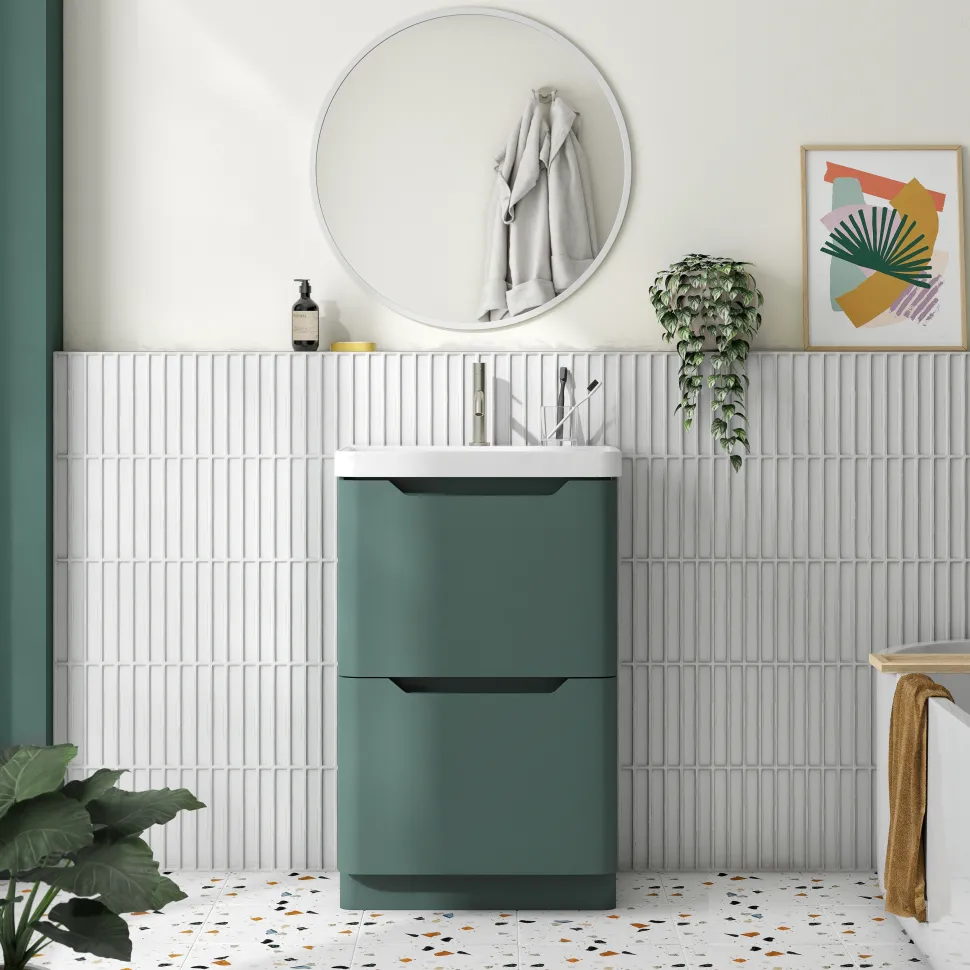 Ava 600mm Floorstanding Vanity Unit & Basin