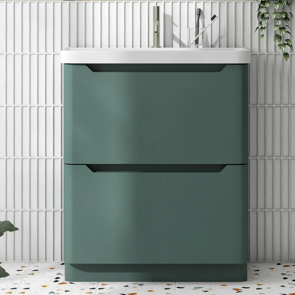 Ava 800mm Floorstanding Vanity Unit & Basin