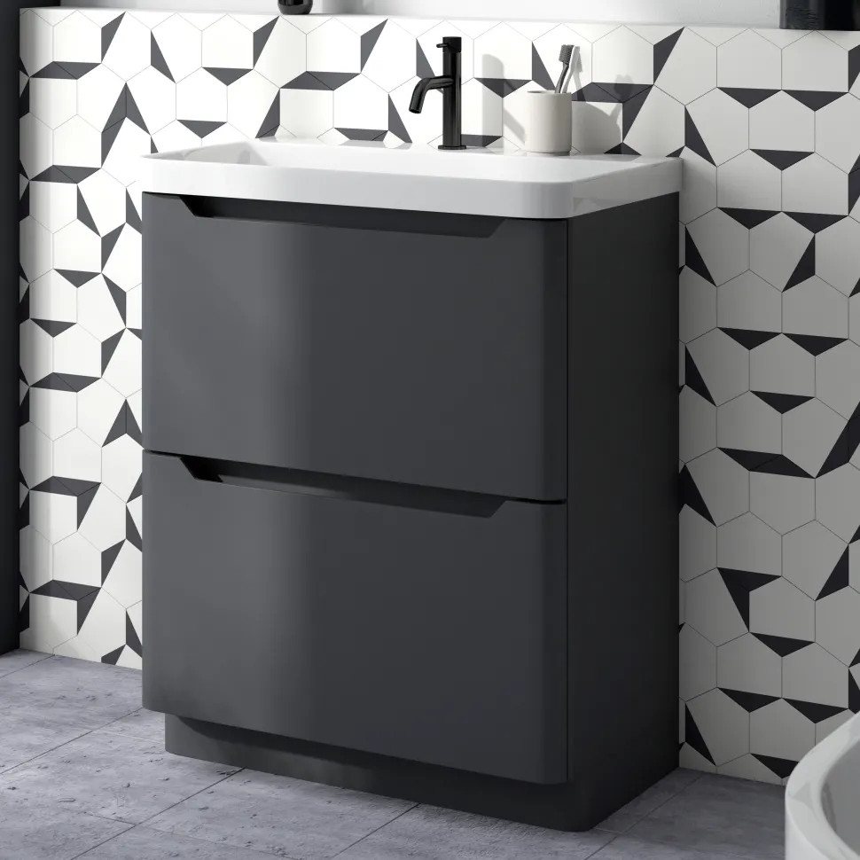 Ava 800mm Floorstanding Vanity Unit & Basin