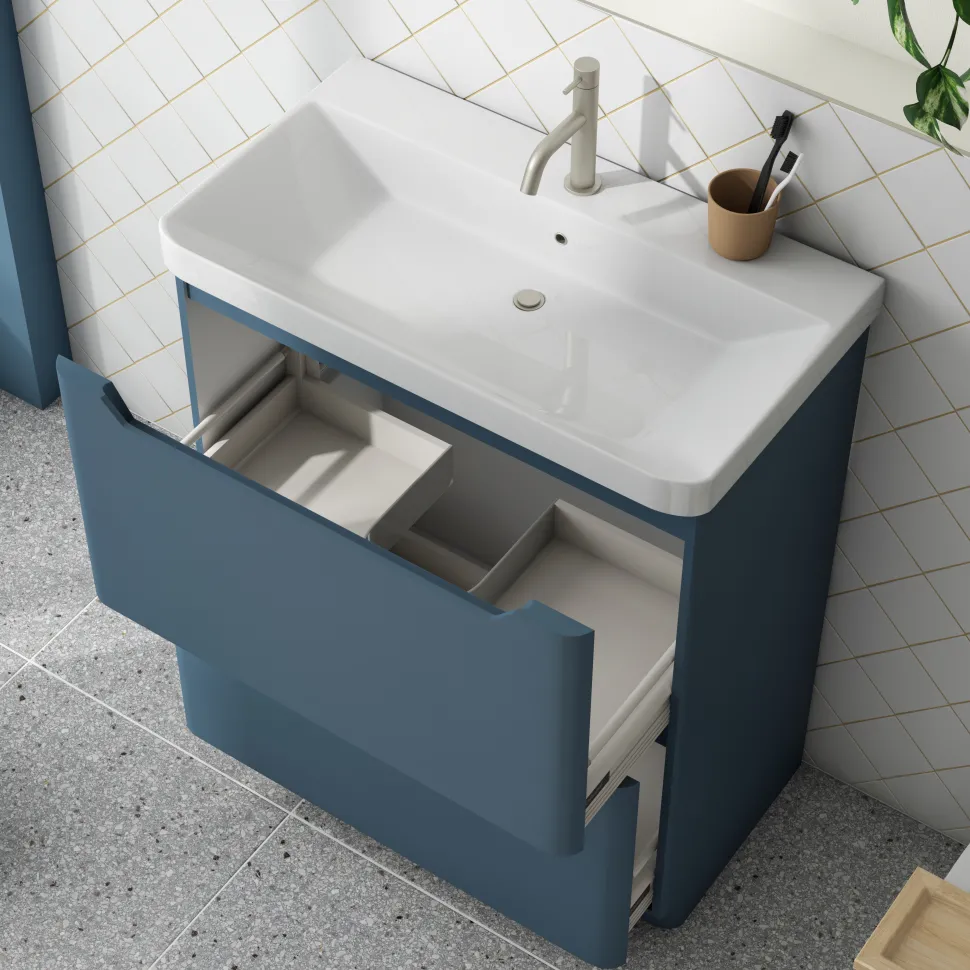 Ava 800mm Floorstanding Vanity Unit & Basin