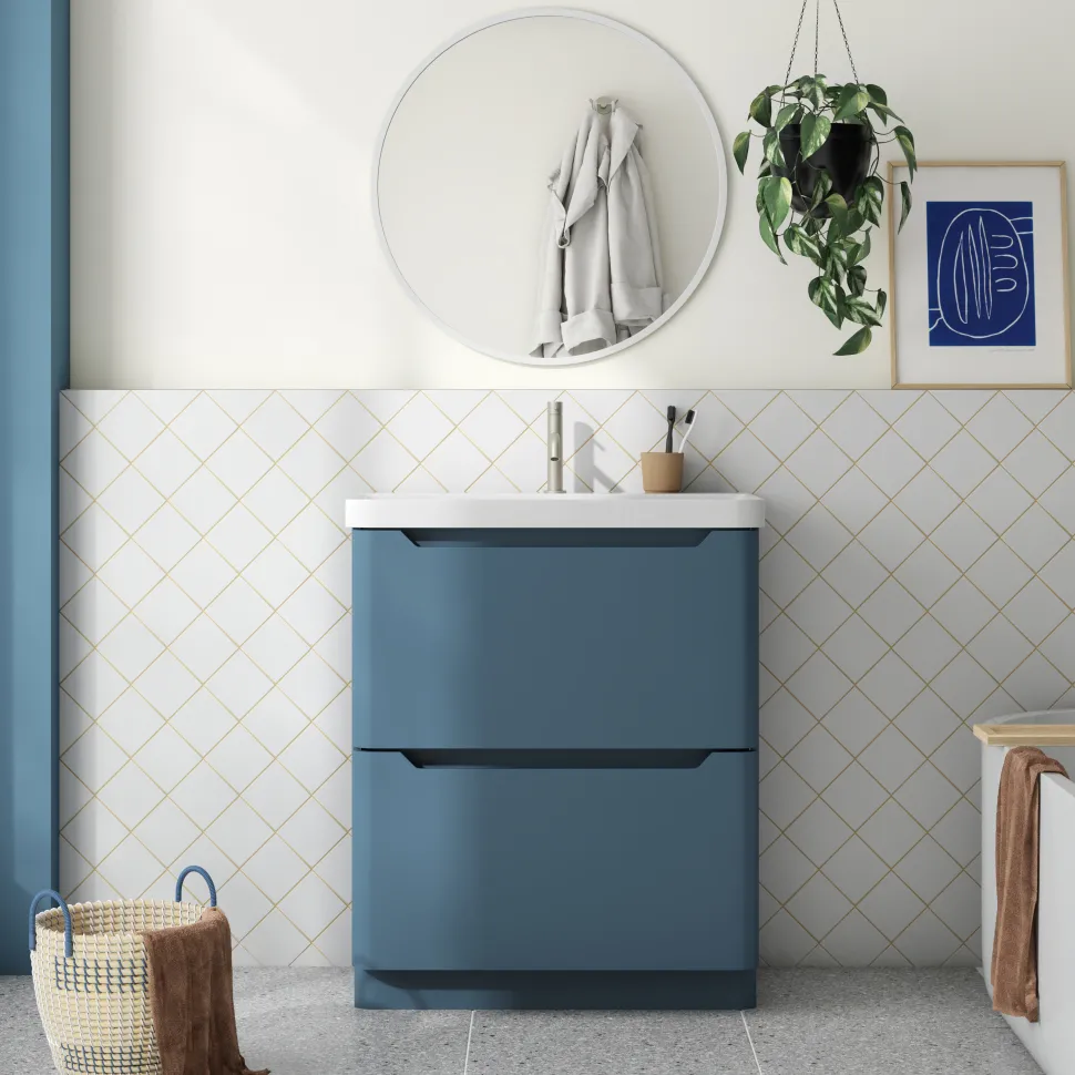 Ava 800mm Floorstanding Vanity Unit & Basin