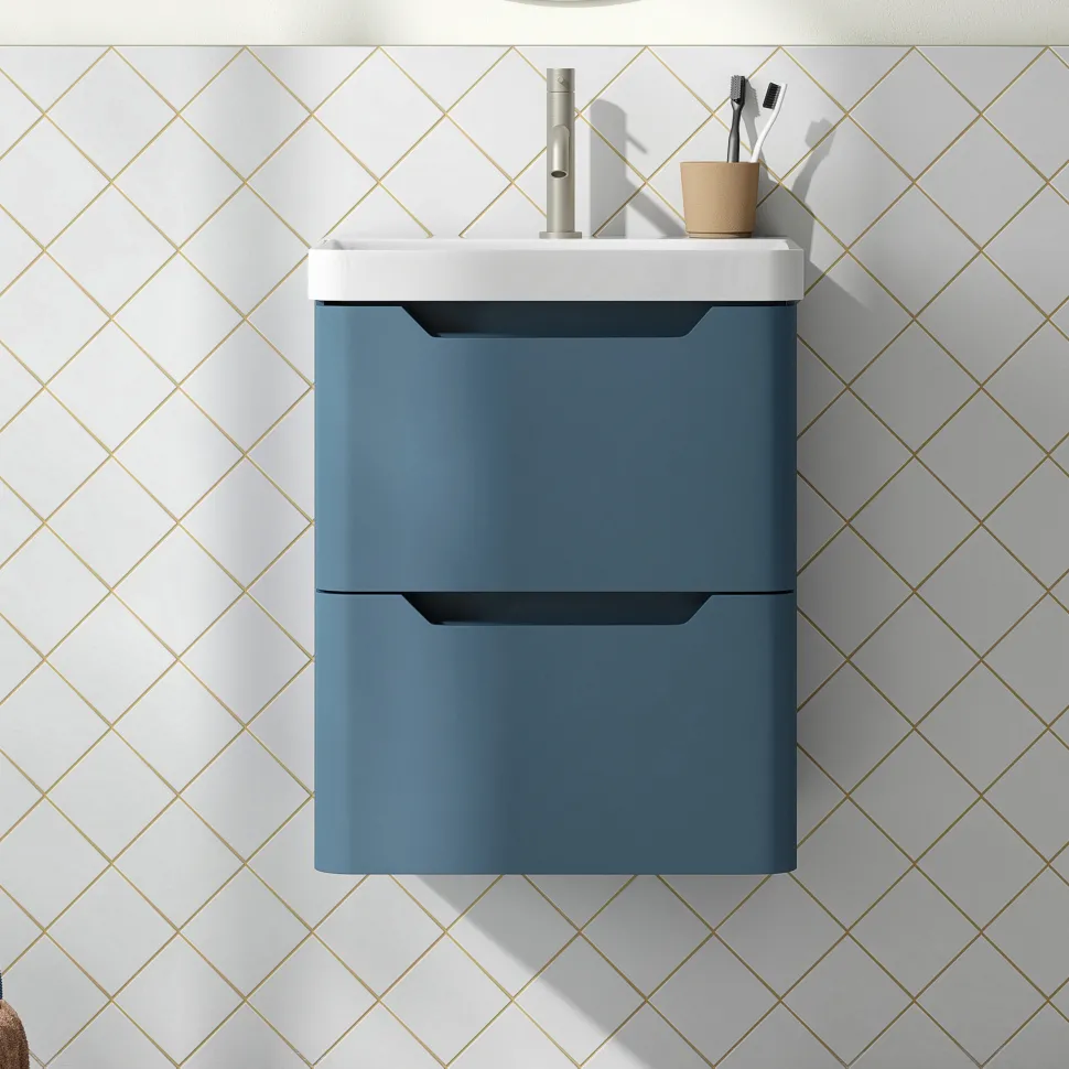 Ava 500mm Wall Hung Vanity Unit & Basin