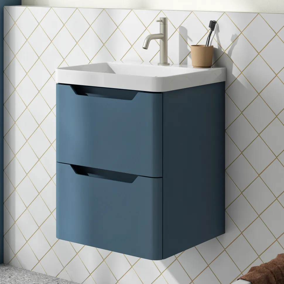 Ava 500mm Wall Hung Vanity Unit & Basin