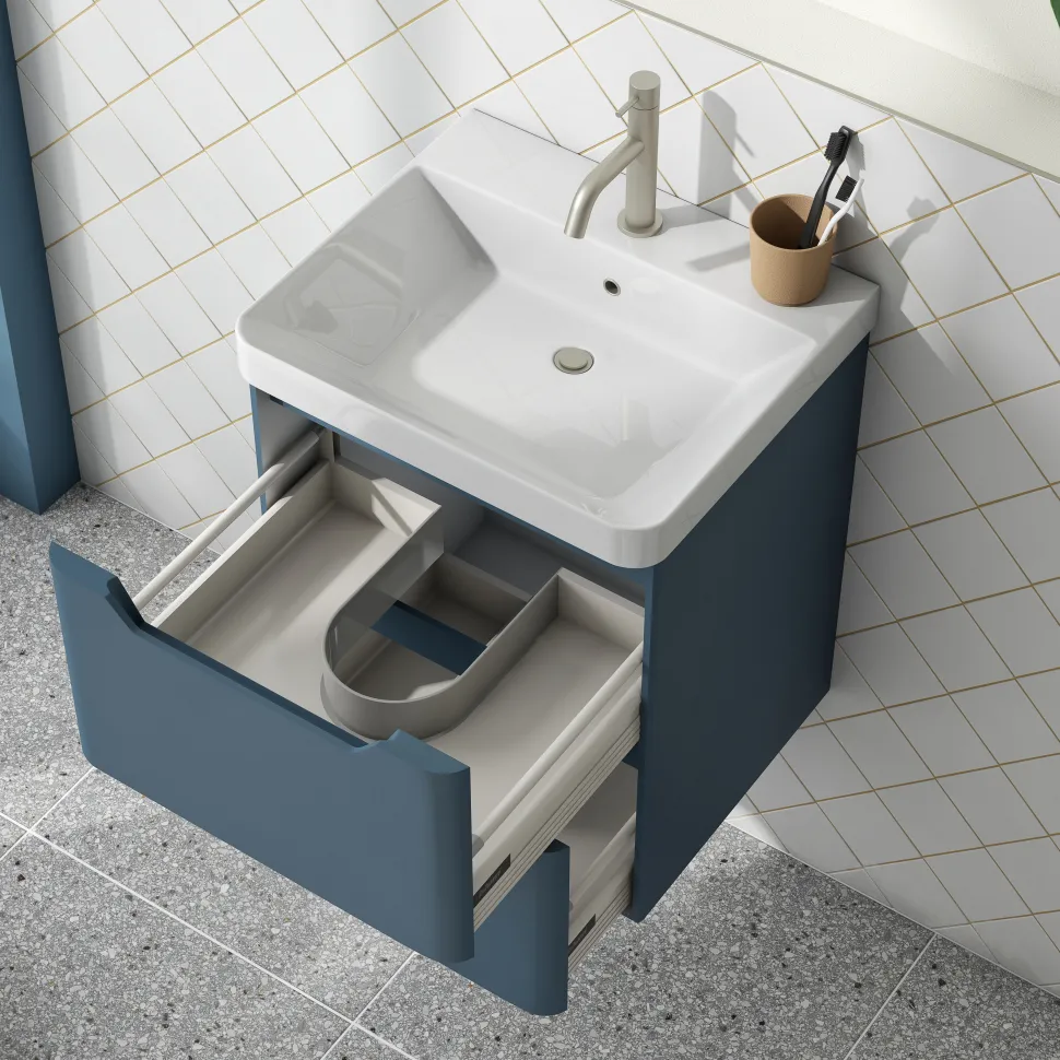 Ava 500mm Wall Hung Vanity Unit & Basin