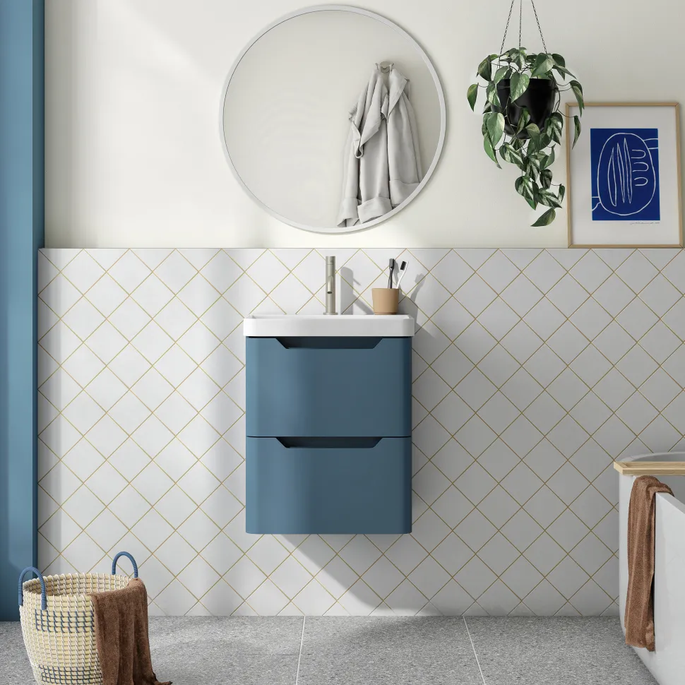 Ava 500mm Wall Hung Vanity Unit & Basin