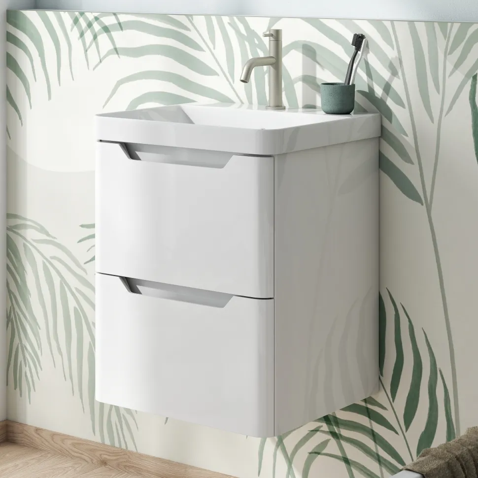 Ava 500mm Wall Hung Vanity Unit & Basin