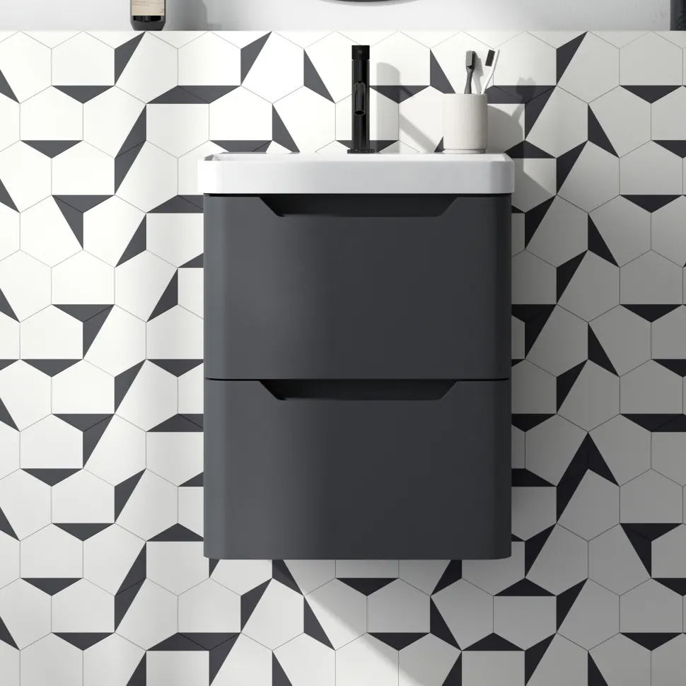 Ava 500mm Wall Hung Vanity Unit & Basin