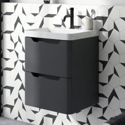 Ava 500mm Wall Hung Vanity Unit & Basin