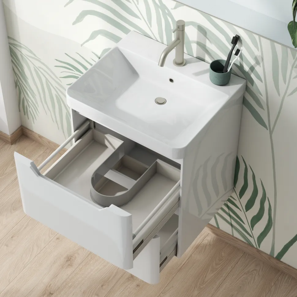 Ava 500mm Wall Hung Vanity Unit & Basin