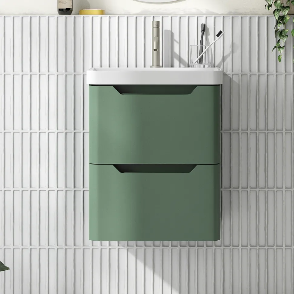 Ava 500mm Wall Hung Vanity Unit & Basin