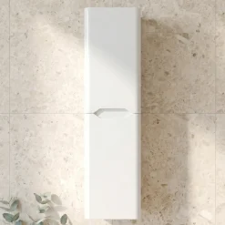 Ava 1400mm Wall Mounted Tall Storage Cabinet