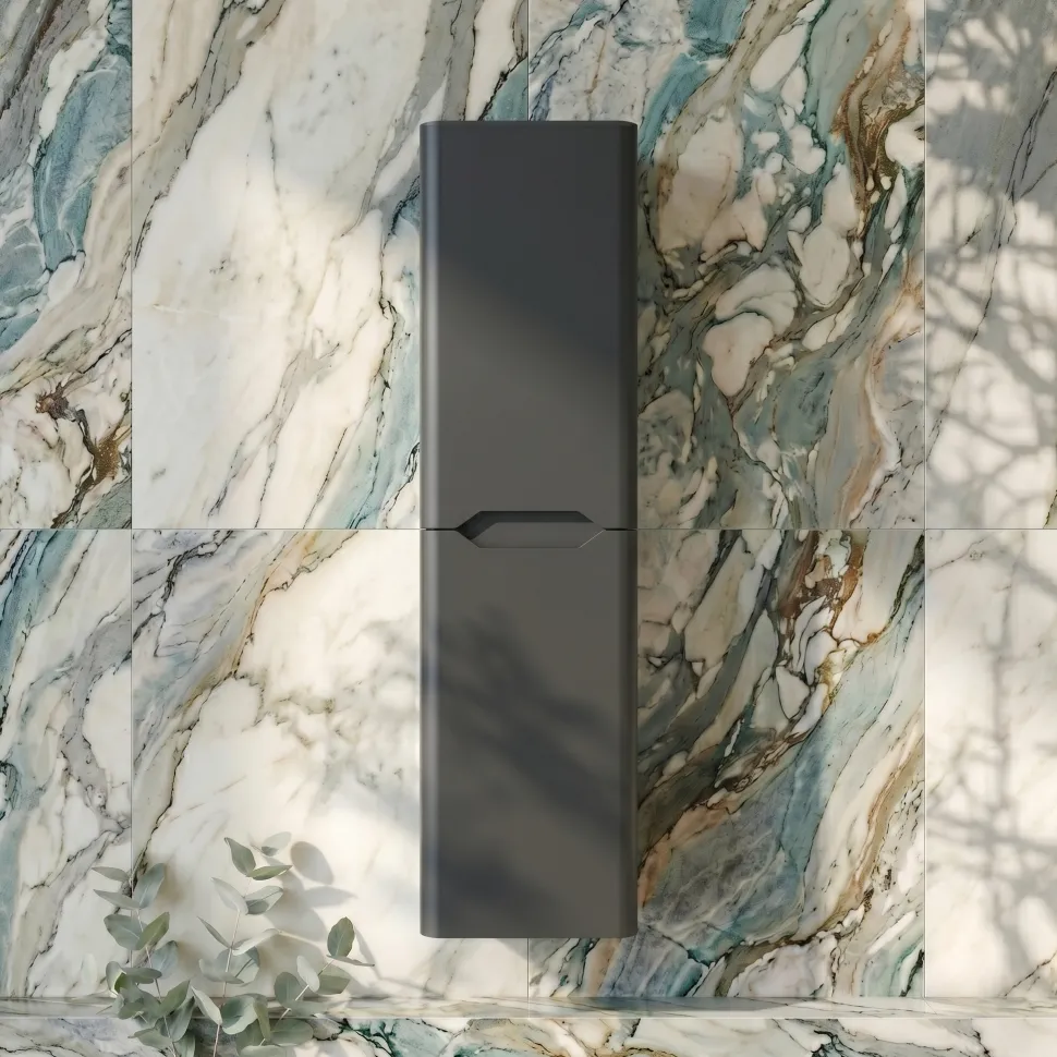 Ava 1400mm Wall Mounted Tall Storage Cabinet