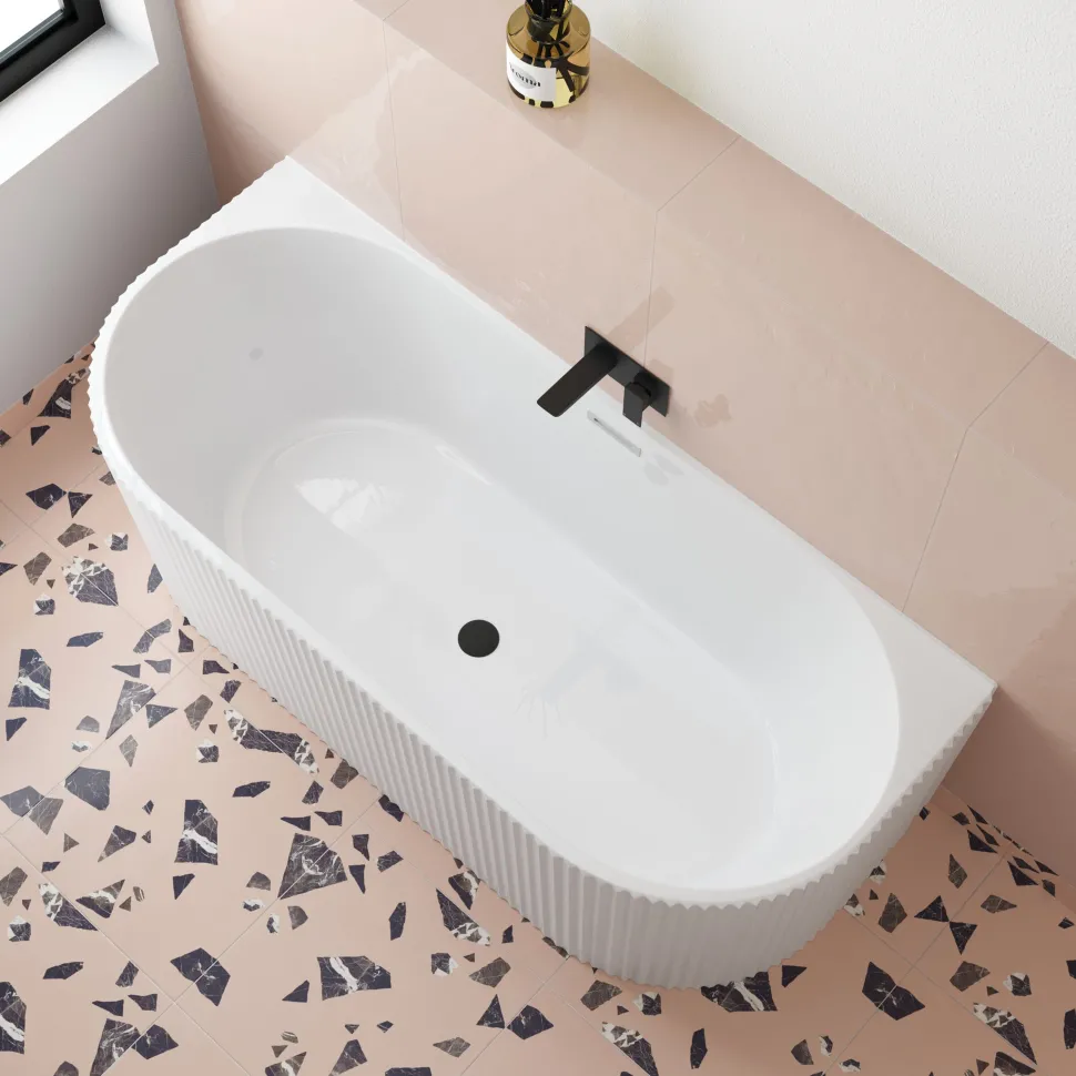 Billy Fluted Back to Wall Bath - 1700 x 780mm