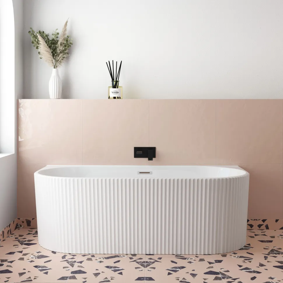 Billy Fluted Back to Wall Bath - 1700 x 780mm
