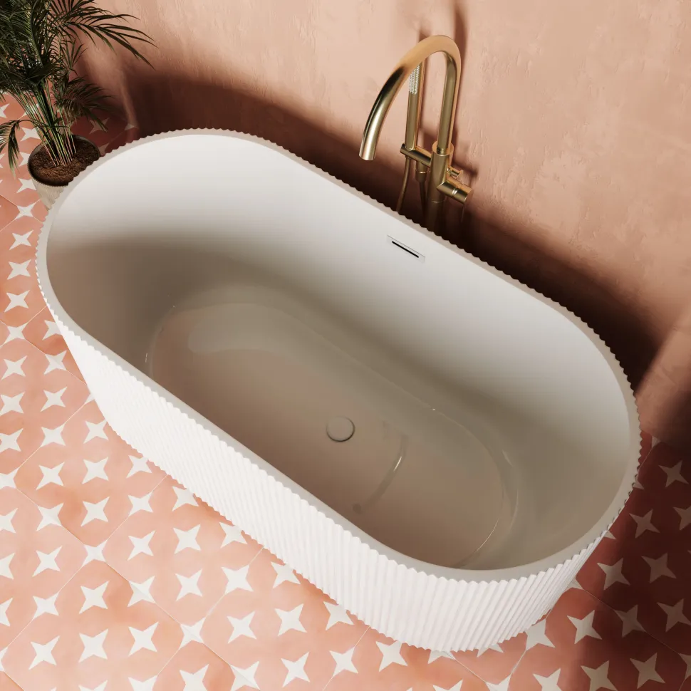 Billy Fluted Freestanding Bath - 1700 x 800mm