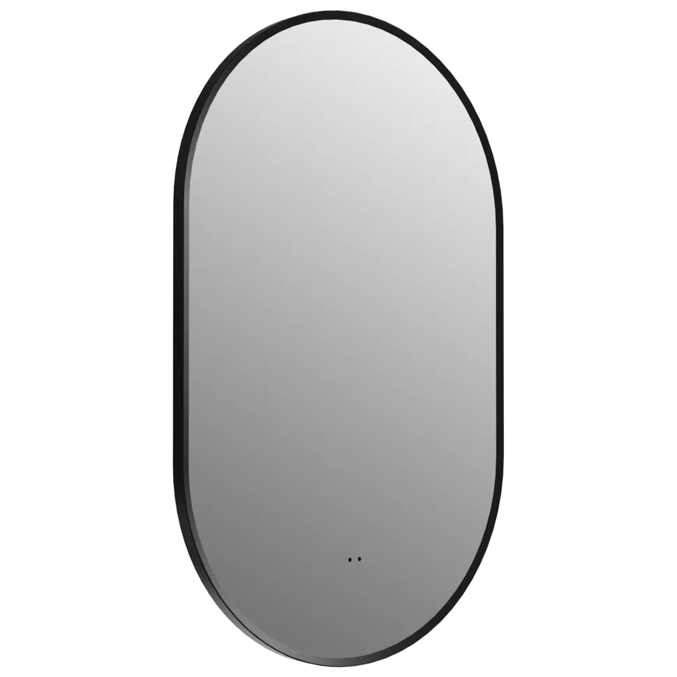 Billy LED Illuminated Oval Framed Mirror with Demister Pad & Colour Change Lights - 500 x 800mm