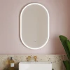 Billy LED Illuminated Oval Mirror with Demister Pad & Colour Change Lights - 500 x 800mm