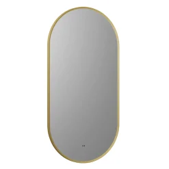 Billy LED Oval Framed Mirror with Demister Pad & Colour Change Lights - 500 x 1000mm