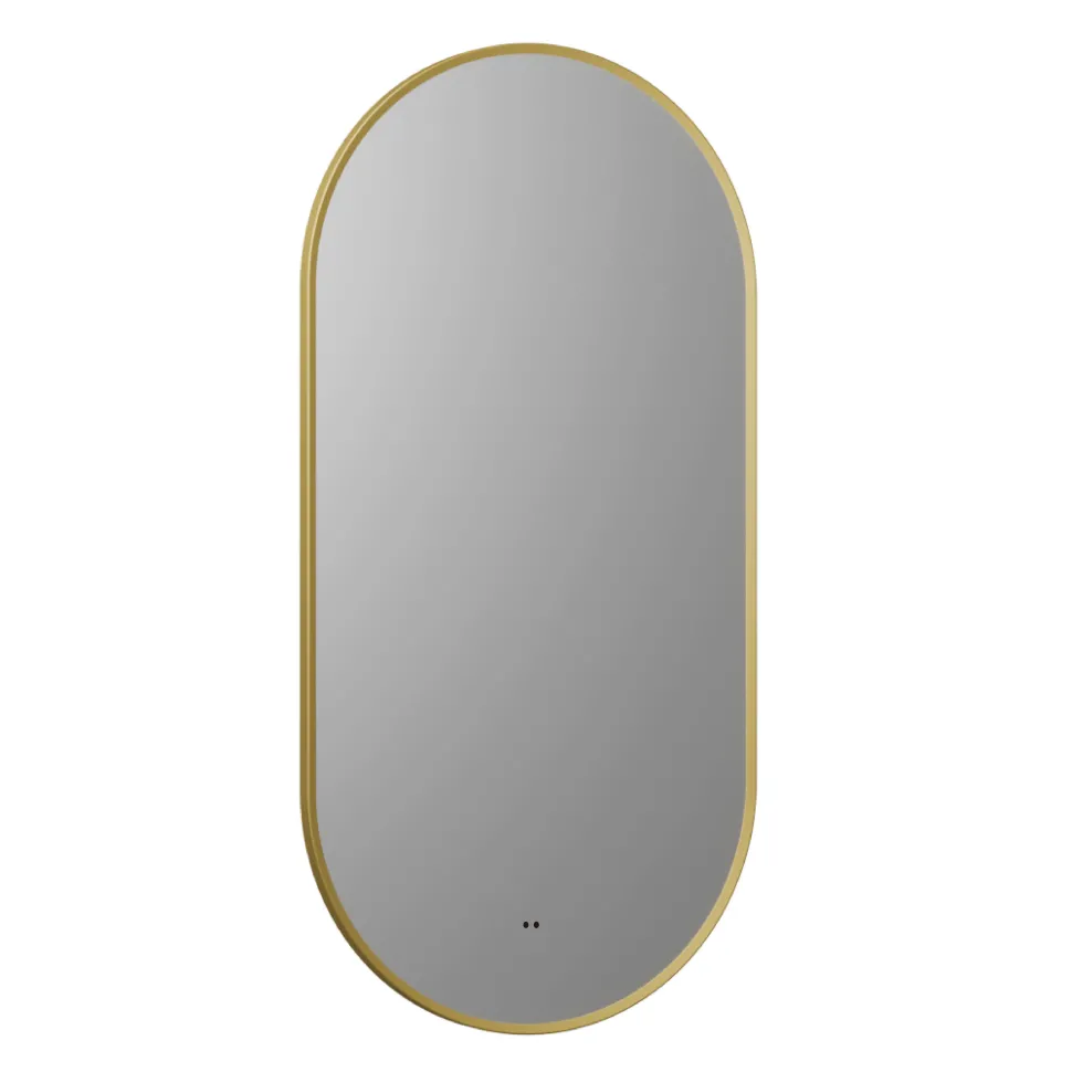 Billy LED Oval Framed Mirror with Demister Pad & Colour Change Lights - 500 x 1000mm