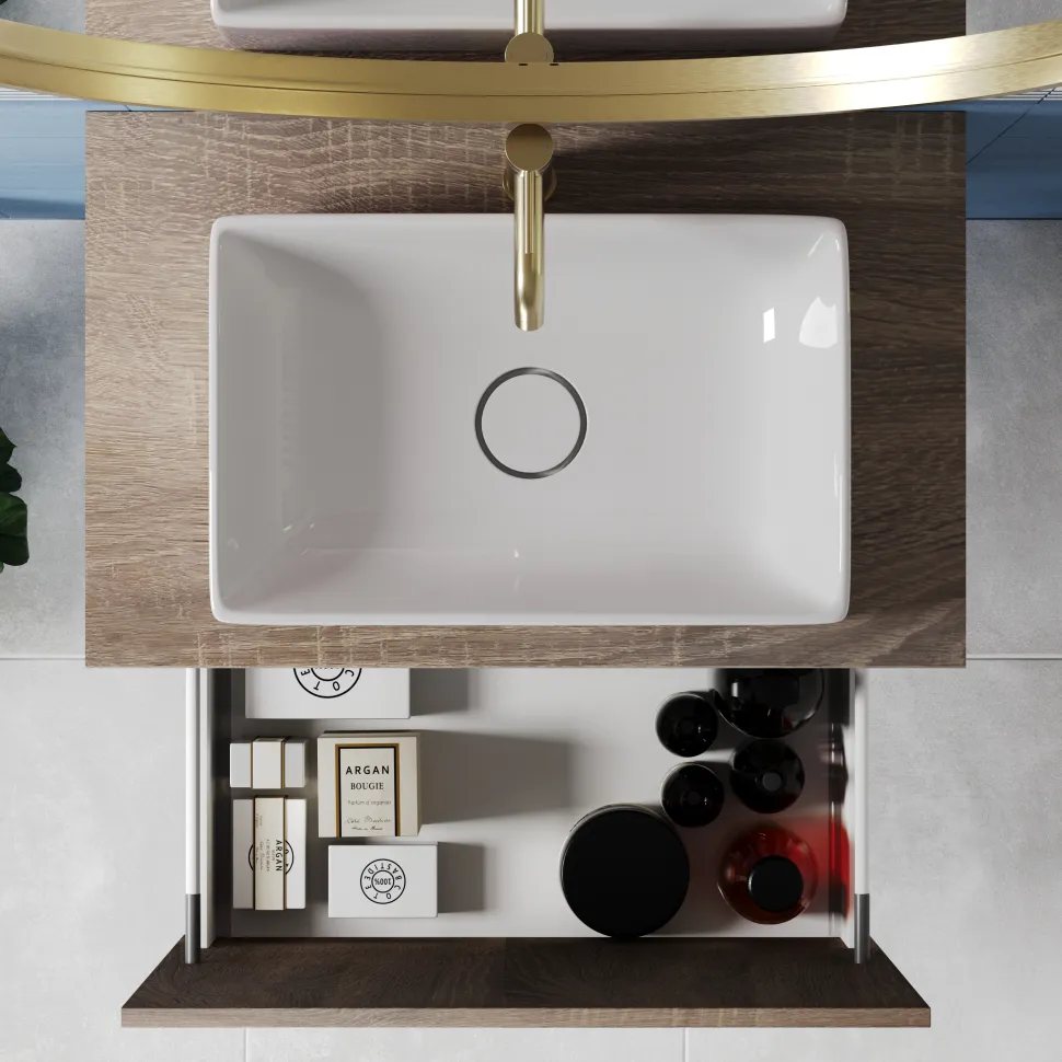 Billy 600mm Wall Hung Vanity Unit & Countertop