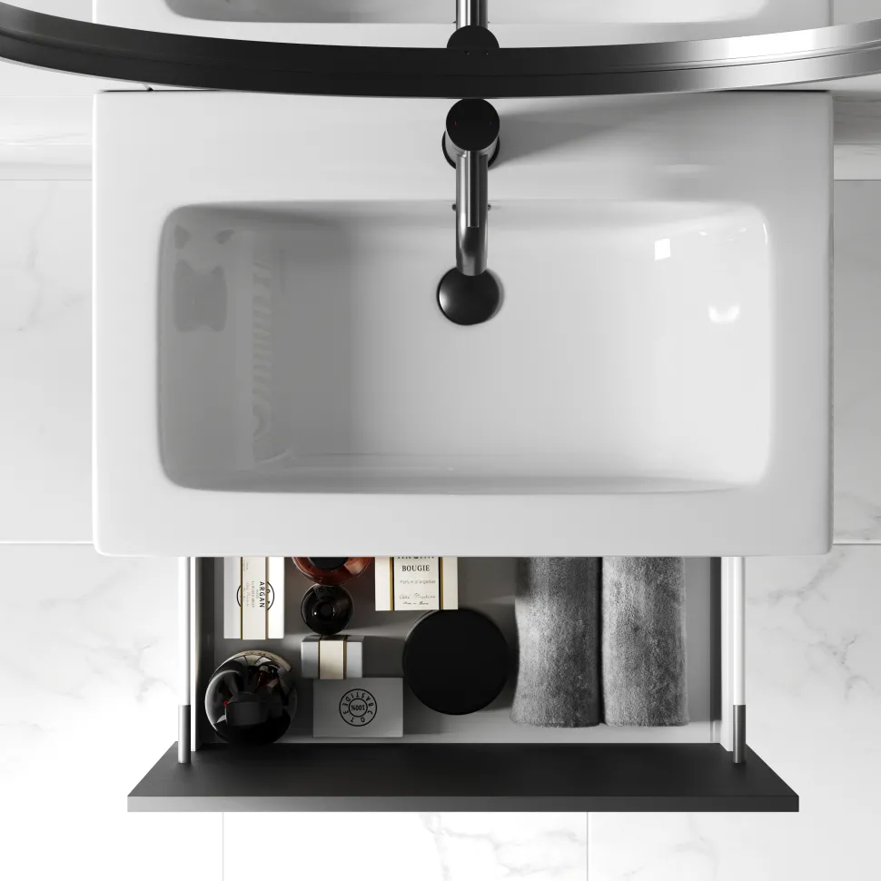 Billy 600mm Wall Hung Vanity Unit & Basin