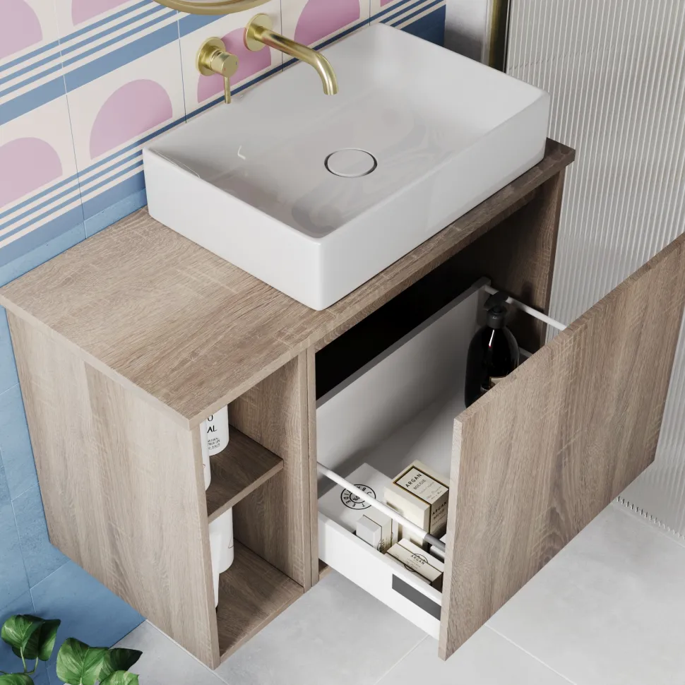 Billy 800mm Wall Hung Vanity Unit & Countertop