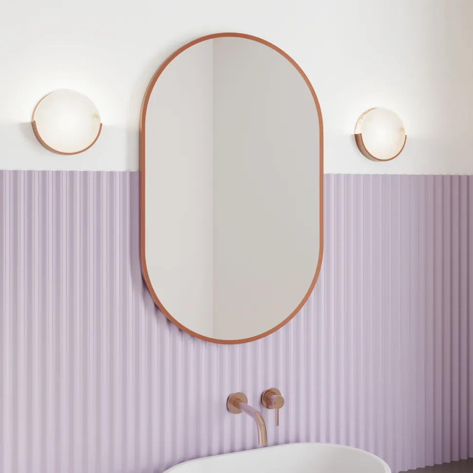 Billy Oval Framed Mirror - 500 x 800mm