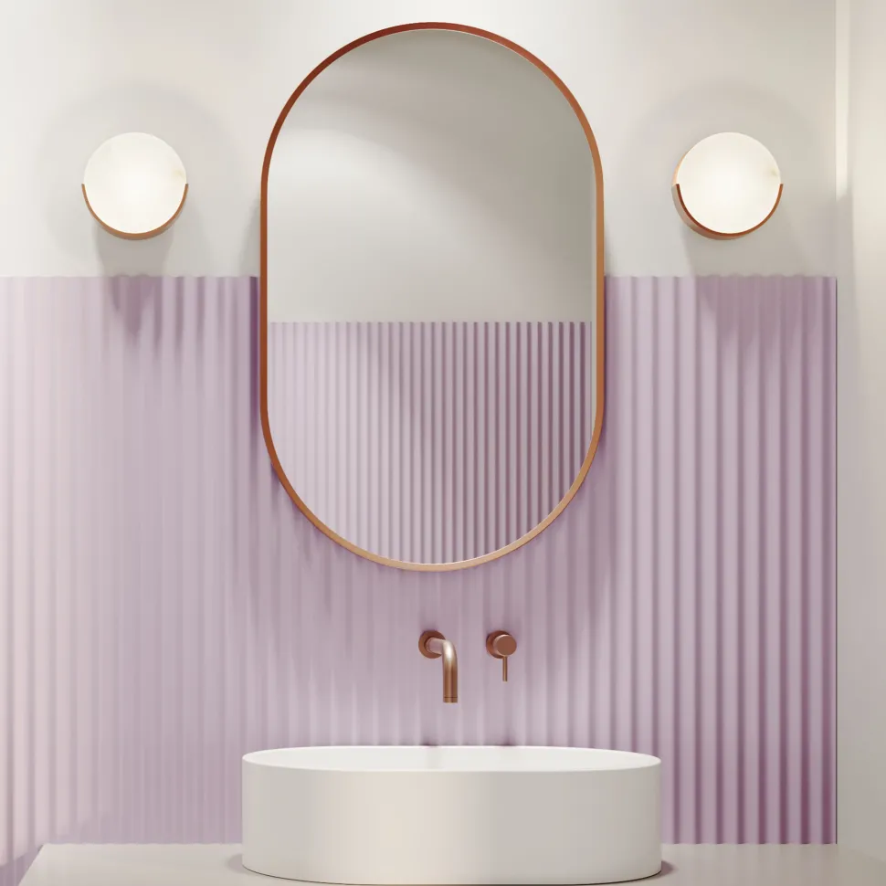 Billy Oval Framed Mirror - 500 x 800mm